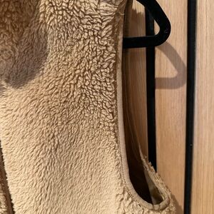 Cozy Tan Sherpa Vest